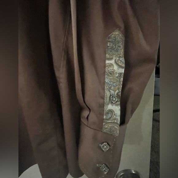 Jared Lang Barcelona 742 Brown Button up, size M - Picture 4 of 12